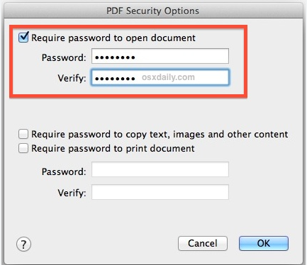 PDF Document Security