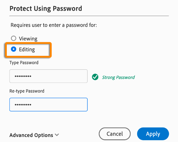 Safeguarding PDFs with Strong Passwords