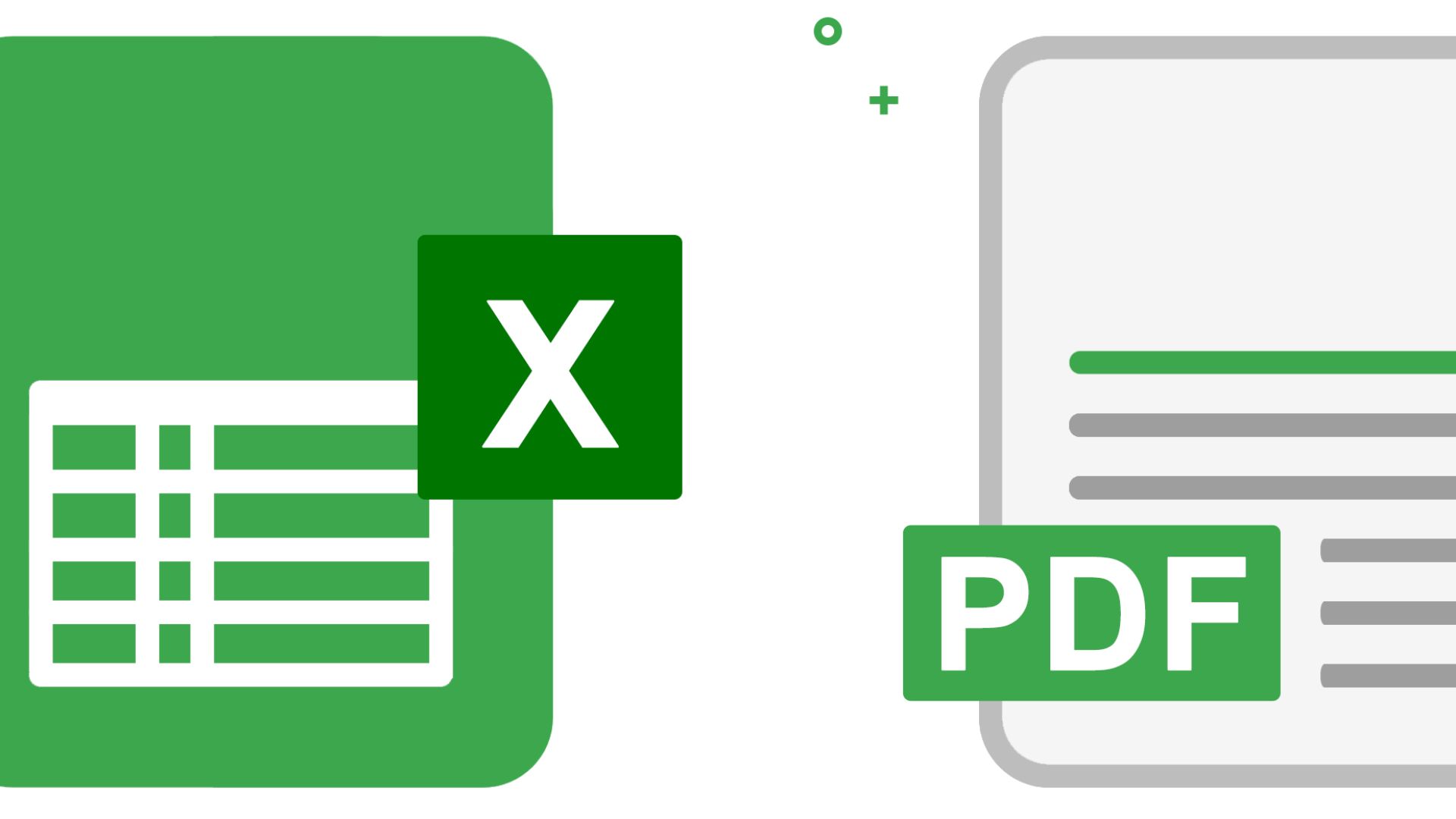 this image shows Excel Spreadsheets to PDF Format